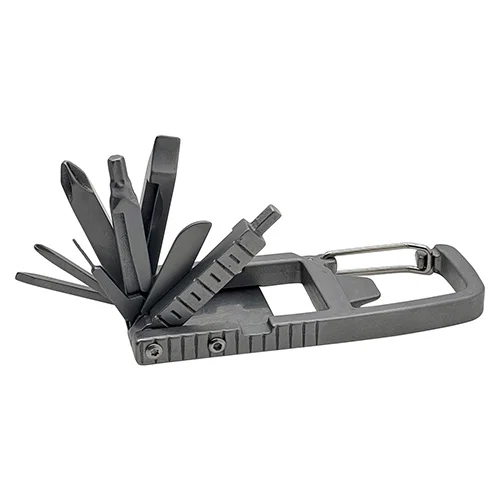 Best Buddy 12-in-1 promotional logo pocket tool opened to show all functions