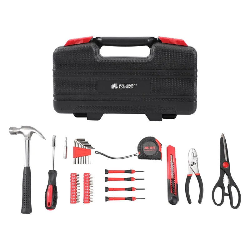 Custom Best Buddy Tools 39-Piece Household Tool Kit, front view of the branded case