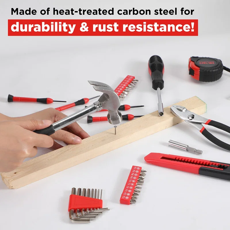Branded Best Buddy Tools Tool Kit in use on a workbench, promotional lifestyle shot