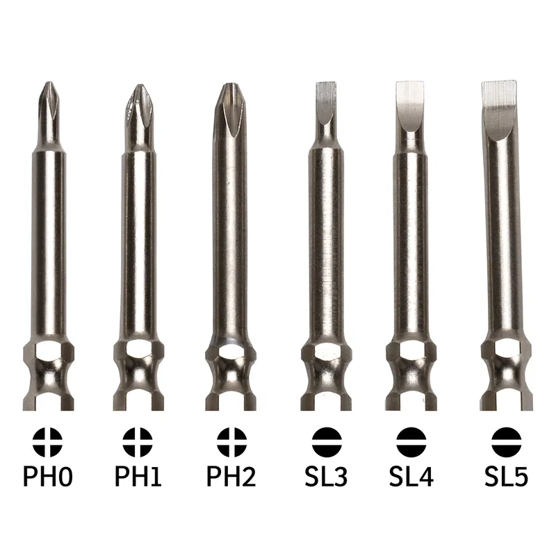 Best Buddy Tools 6-in-1 Quick Release Screwdriver in use, bit being swapped on the fly