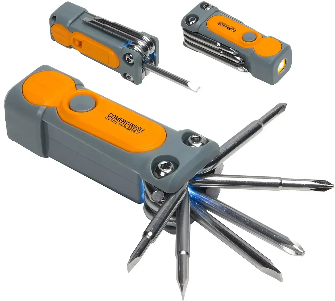 Best Buddy Tools 6-piece LED screwdriver with custom logo, promotional screwdriver set front view