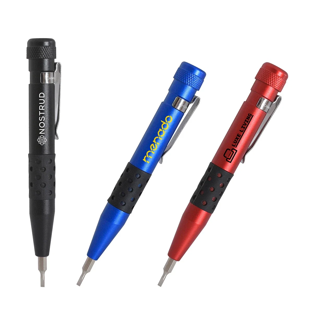 Custom Best Buddy Tools 9-in-1 Magnetic Pocket Screwdriver, front view of the branded tool