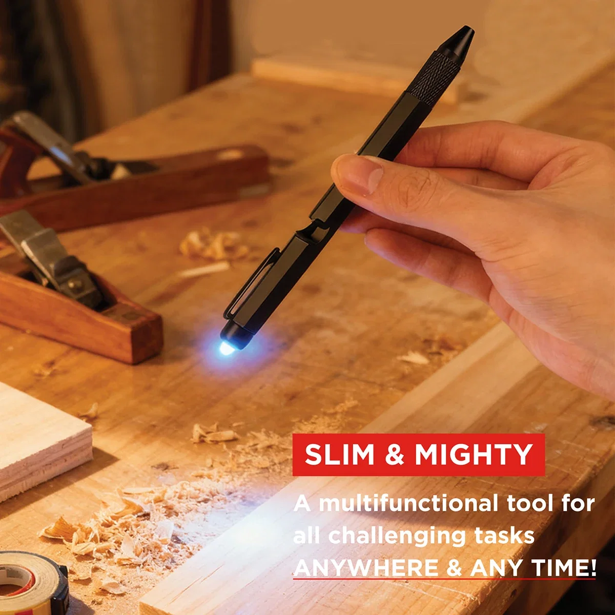 Best Buddy Tools ® 9-in-1 Multi-Tool Pen held in hand