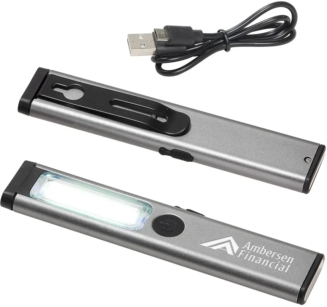 Side profile of the branded Best Buddy Tools COB work light with pocket clip