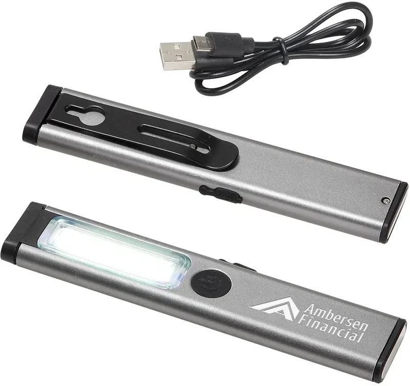 Side profile of the branded Best Buddy Tools COB work light with pocket clip