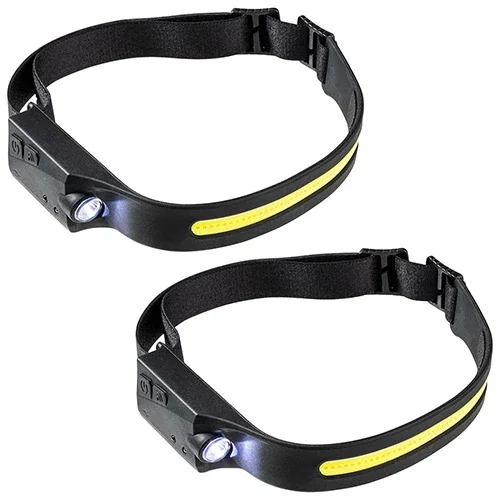 Close-up of the Best Buddy Comet branded headlamp lamp and sensor detail