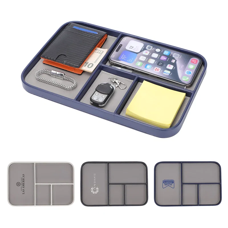 Custom Best Buddy Tools® Desktop Organizer Valet, front view of the branded desk valet