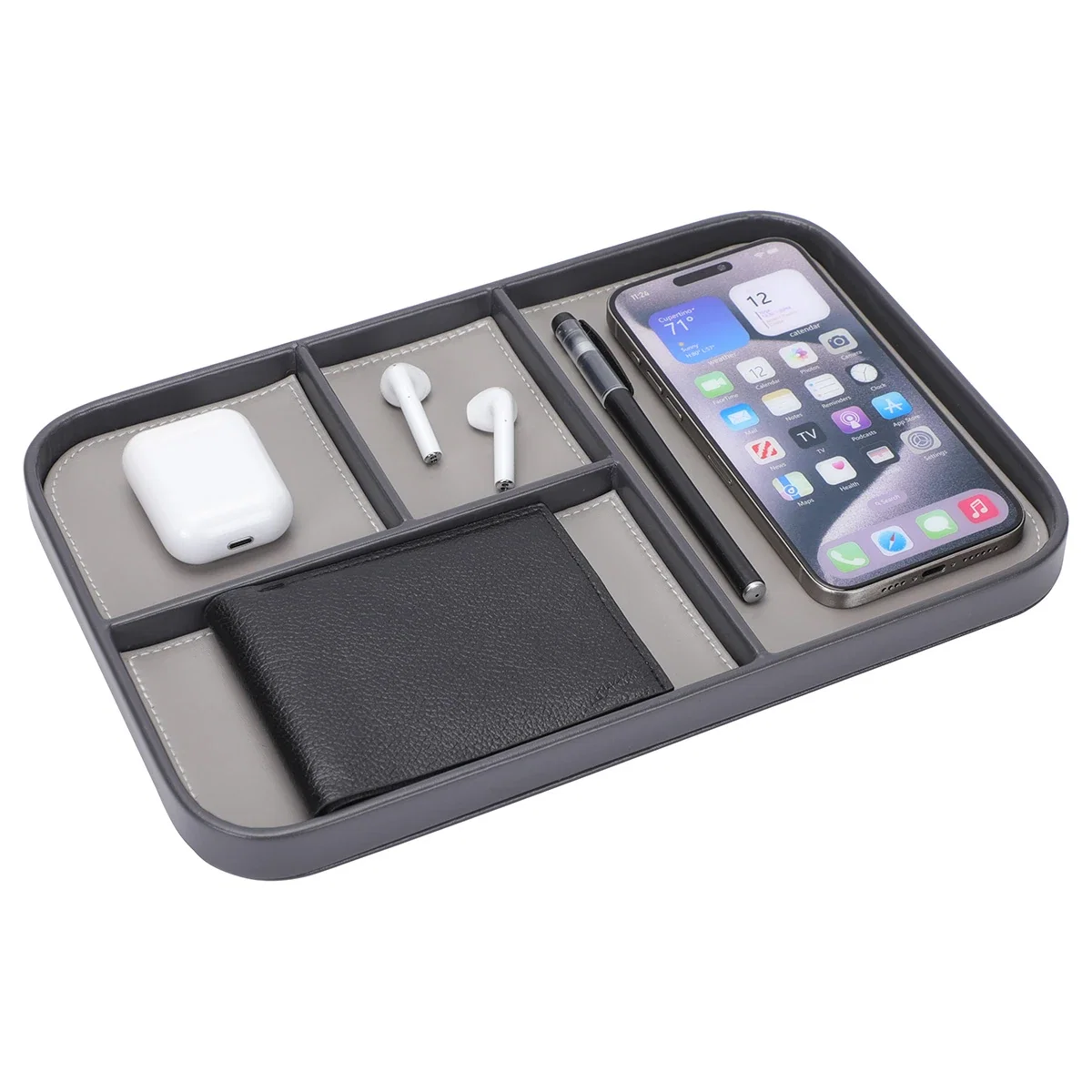 Side profile of the promotional Best Buddy Tools Desktop Organizer Valet