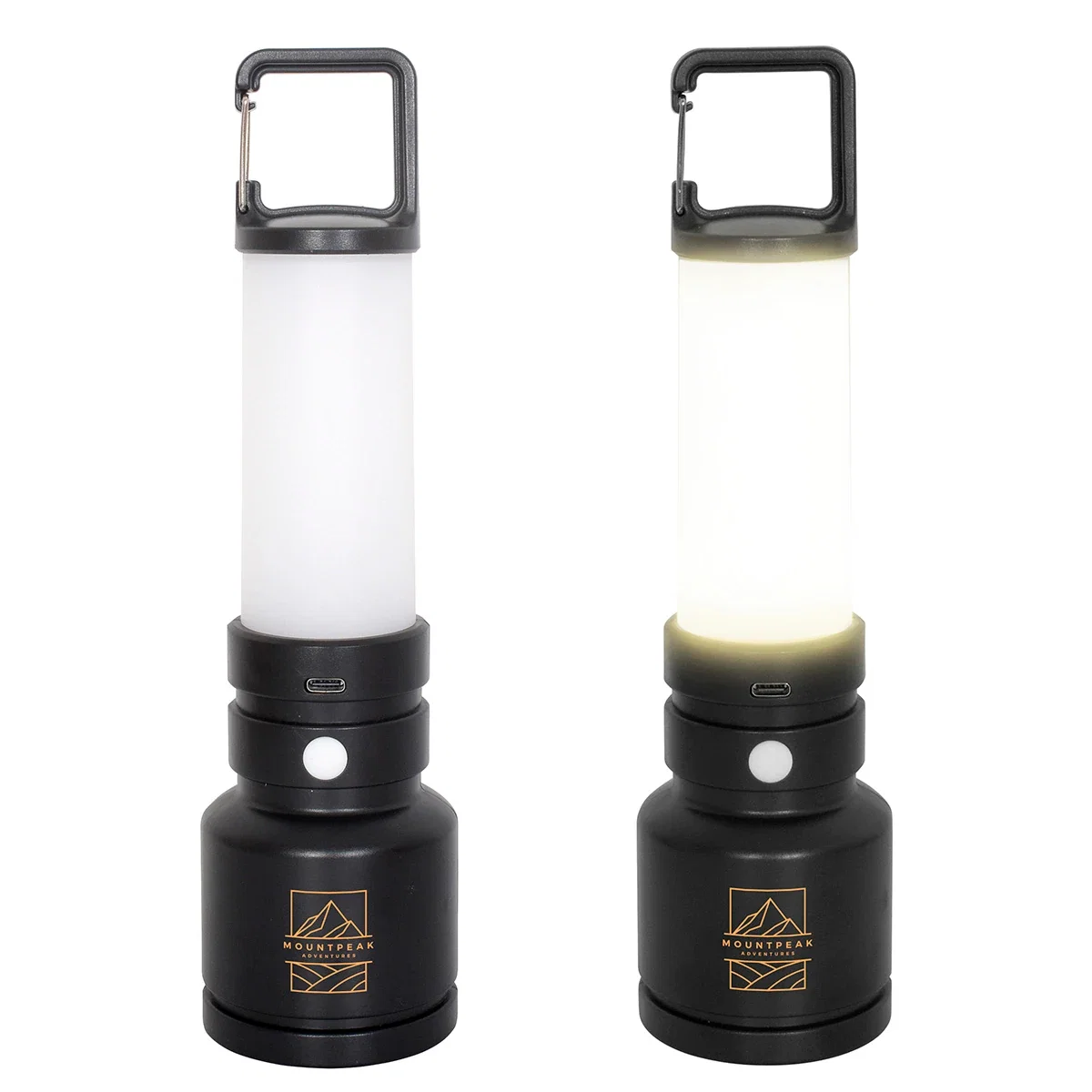 Custom Best Buddy Tools Double-Duty Flashlight standing upright in lantern mode, side profile