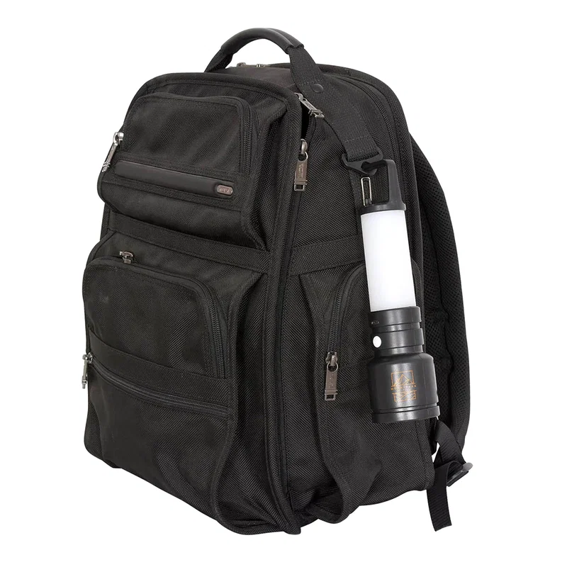 Custom Best Buddy Tools rechargeable flashlight with USB charging port detail