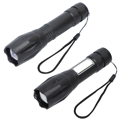 Close-up of the Best Buddy Duo Beam branded flashlight imprint area