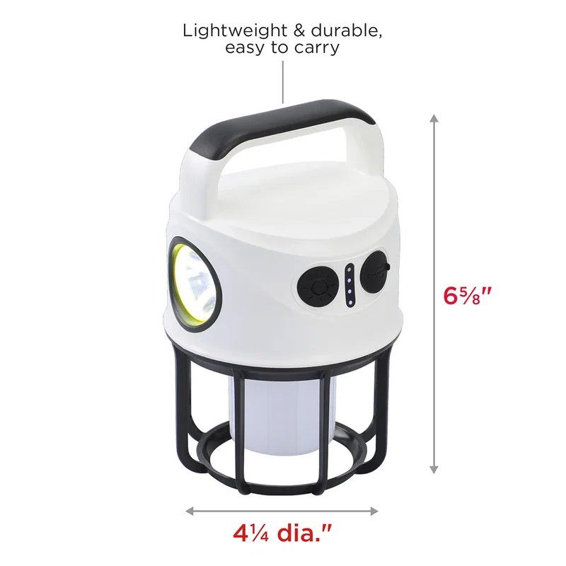 Best Buddy Galaxy branded LED lantern held to show compact hanging size