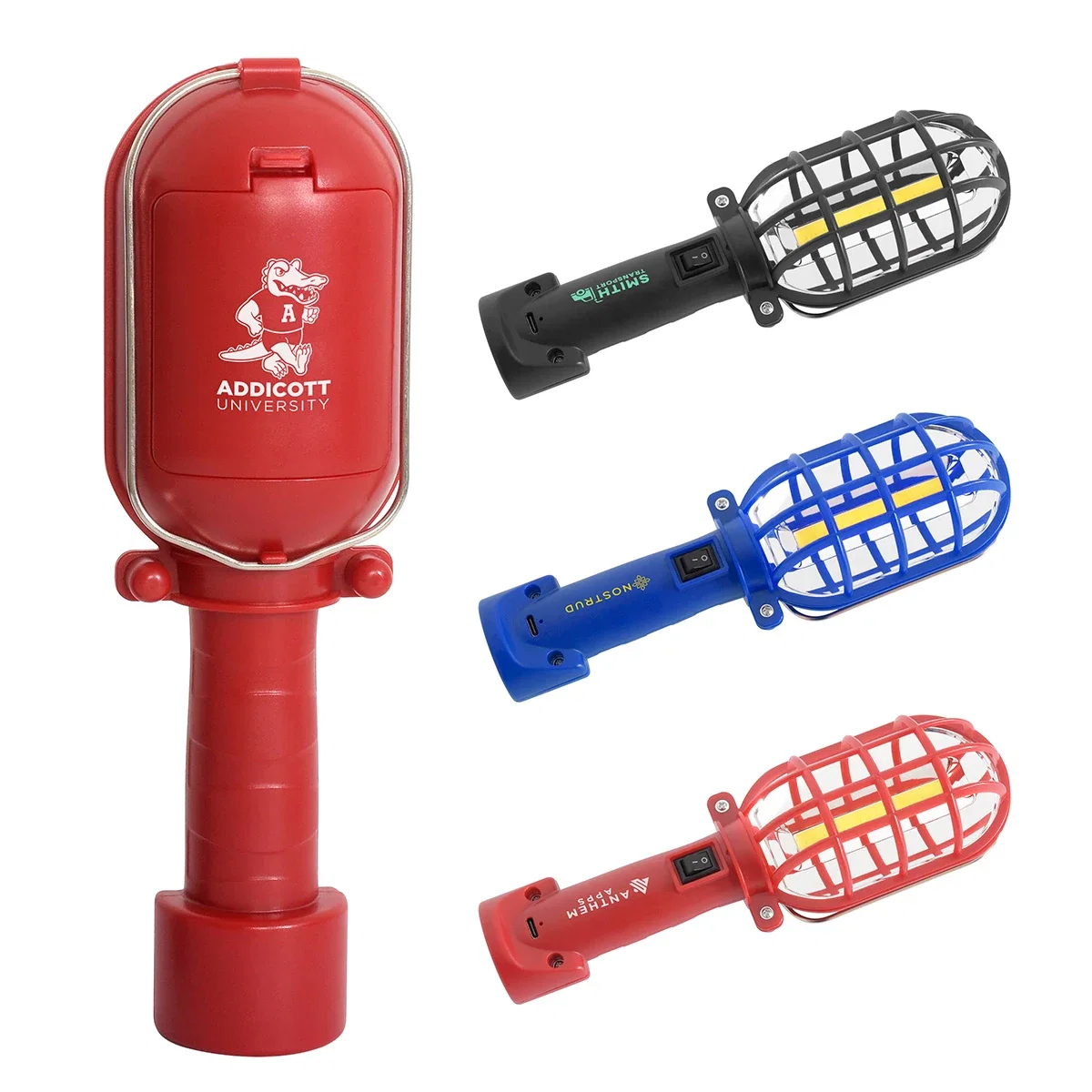 Custom Best Buddy Tools Magnum Rechargeable Worklight, front view of the branded worklight
