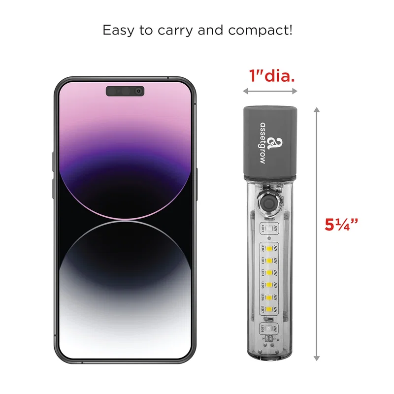 Close-up of the Best Buddy Tools flashlight's rechargeable USB port