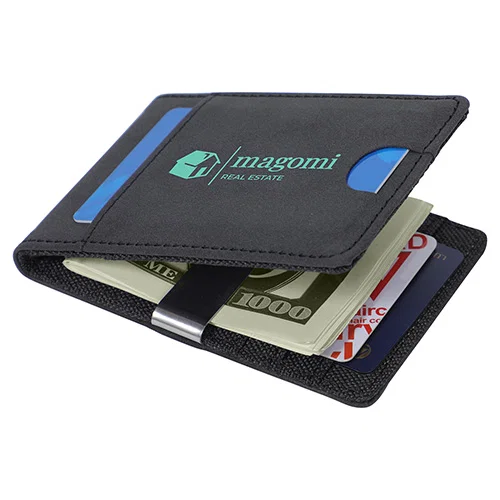 Custom Best Buddy Tools slim money clip wallet, front view