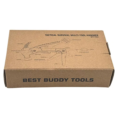 Best Buddy Tools custom branded multi-tool hammer folded into stainless steel unit