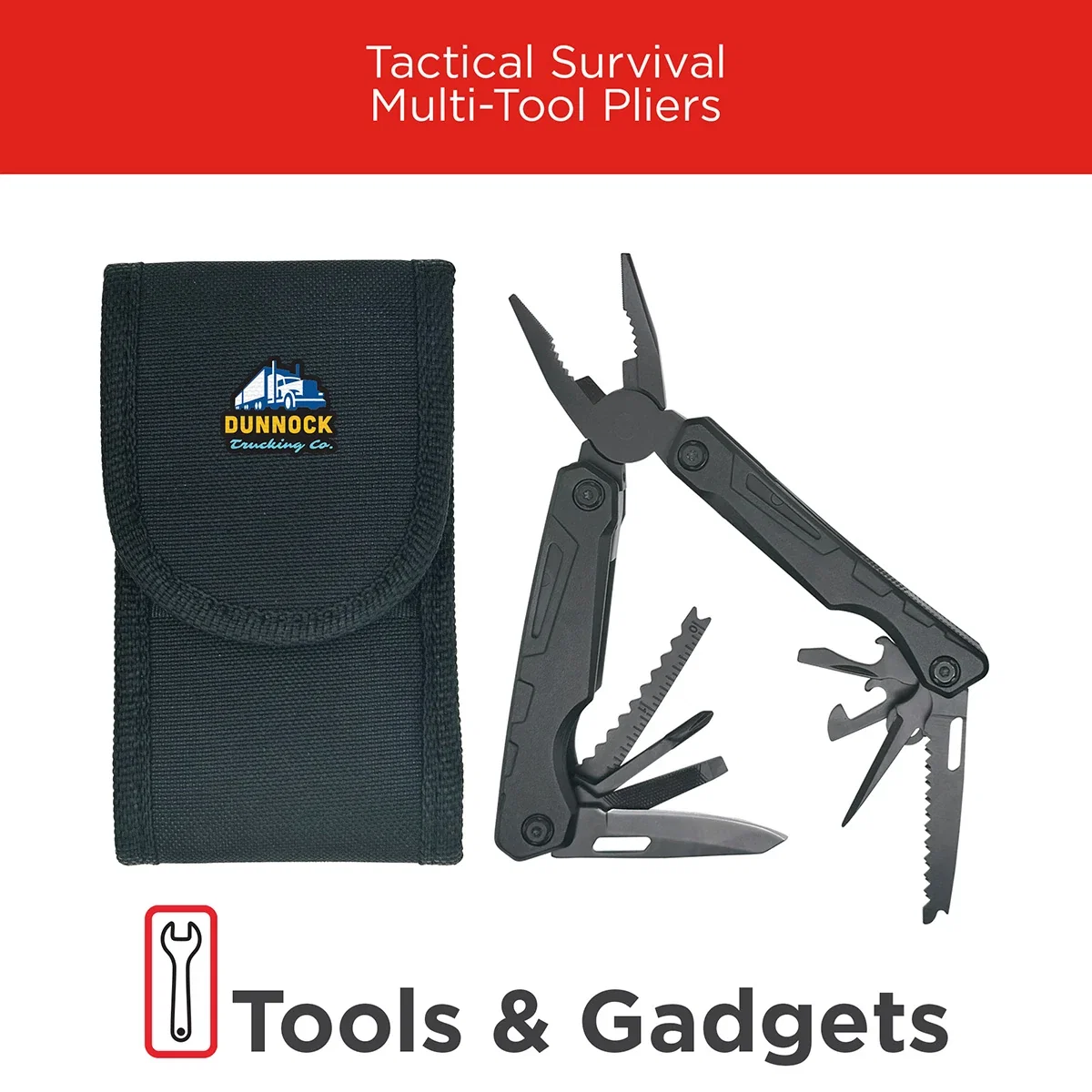 Best Buddy Tools Tactical Survival Multi-Tool Pliers with tools extended, promotional multi-tool open view