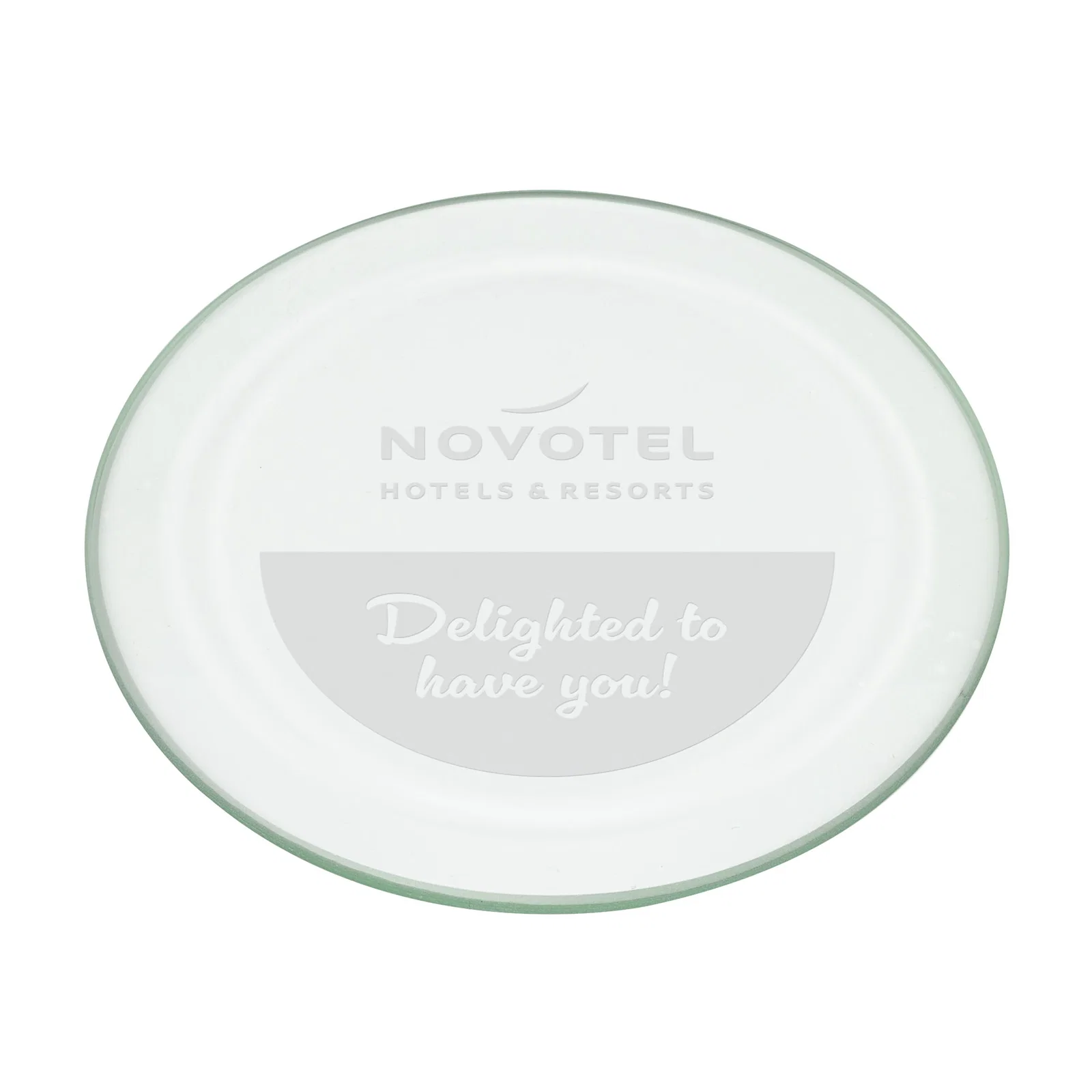 Beveled Glass Coaster Set with a Wooden Base — view 6