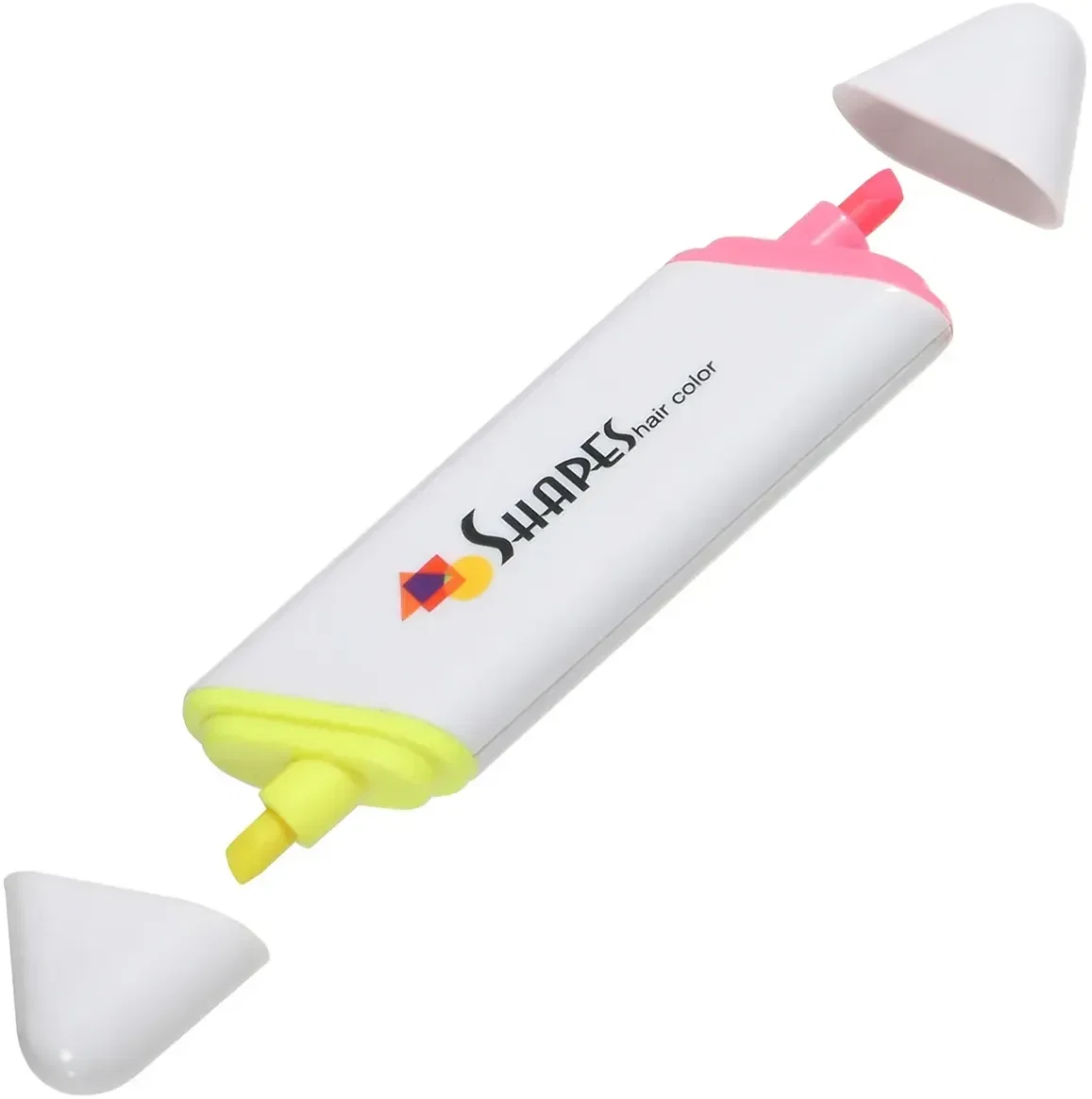 Bi-Lighter dual-ended highlighter with custom logo, promotional two-color highlighter pen