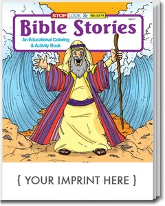 Imprinted Bible Stories Coloring Book