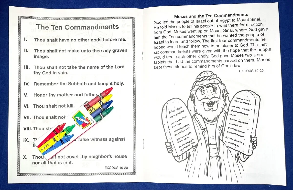 Imprinted Bible Stories Coloring Book — view 3