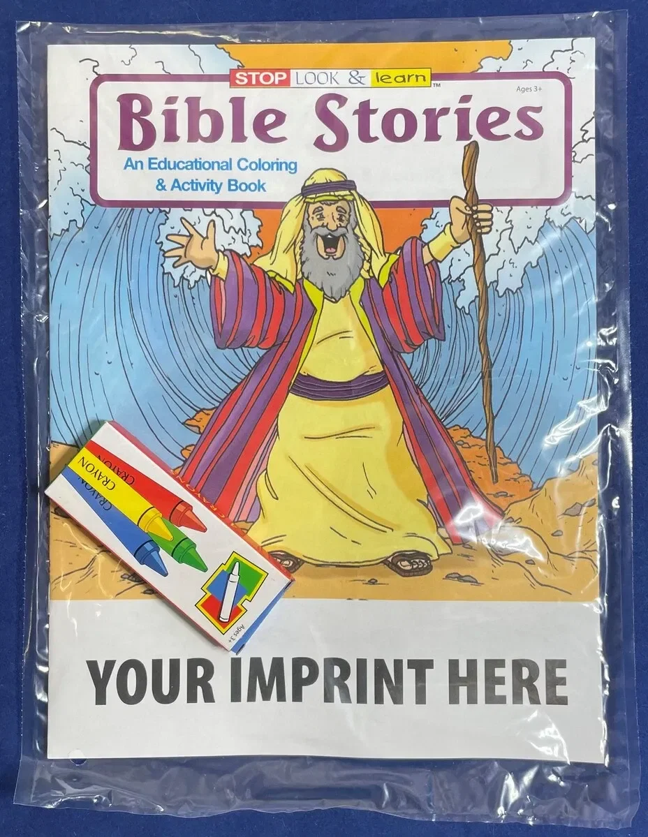 Imprinted Bible Stories Coloring Book — view 4
