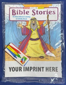 Imprinted Bible Stories Coloring Book