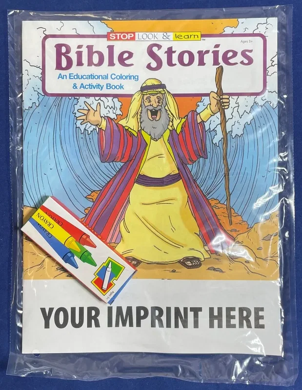 Imprinted Bible Stories Coloring Book — view 4