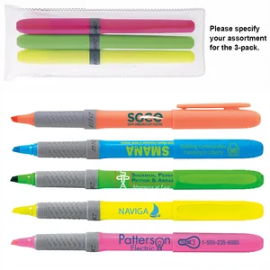 Custom BIC® Brite Liner Grip™ 3-Pack