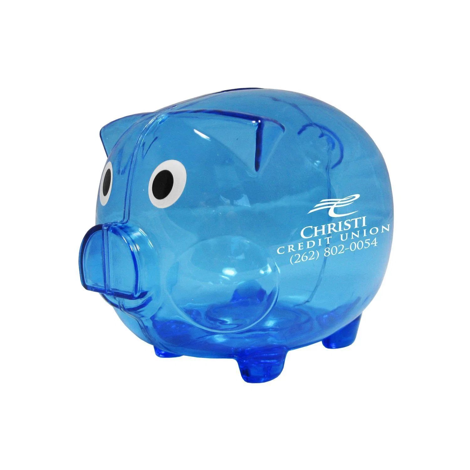 Custom Big Boy Piggy Bank — Blue — view 2