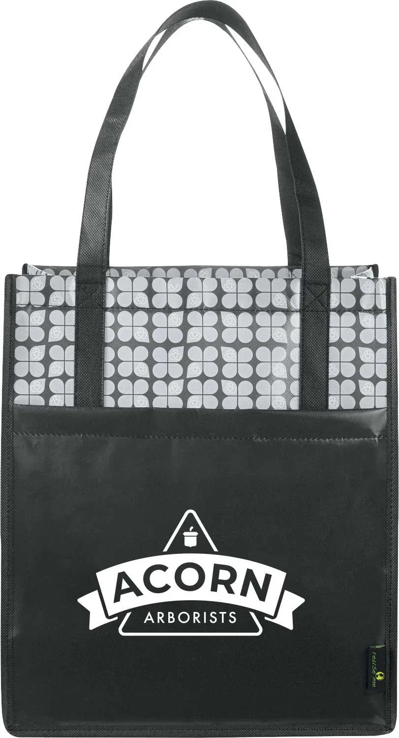 Custom Branded Laminated Non-Woven Tote for Groceries and Outings — view 12
