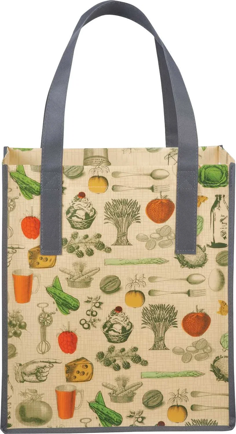 Big Grocery Vintage Laminated Non-Woven Tote — view 6