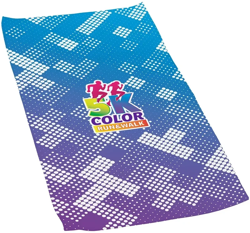 Big League 200GSM Sports Towel, custom branded microfiber gym towel, front view