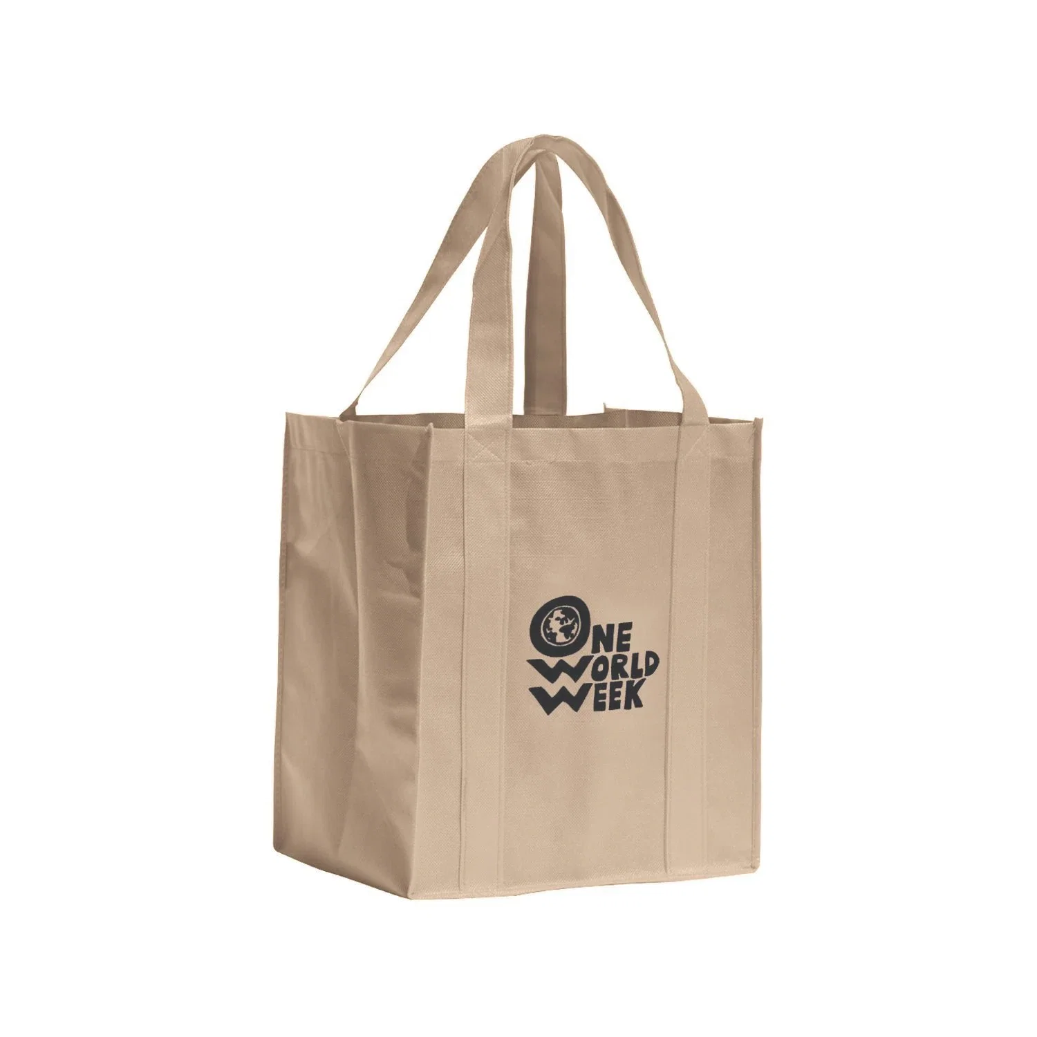 Big Polytex Shopper — Natural Brown — view 2