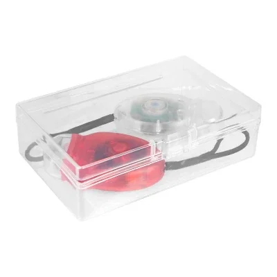 Case opened to show both cycle lamps in place