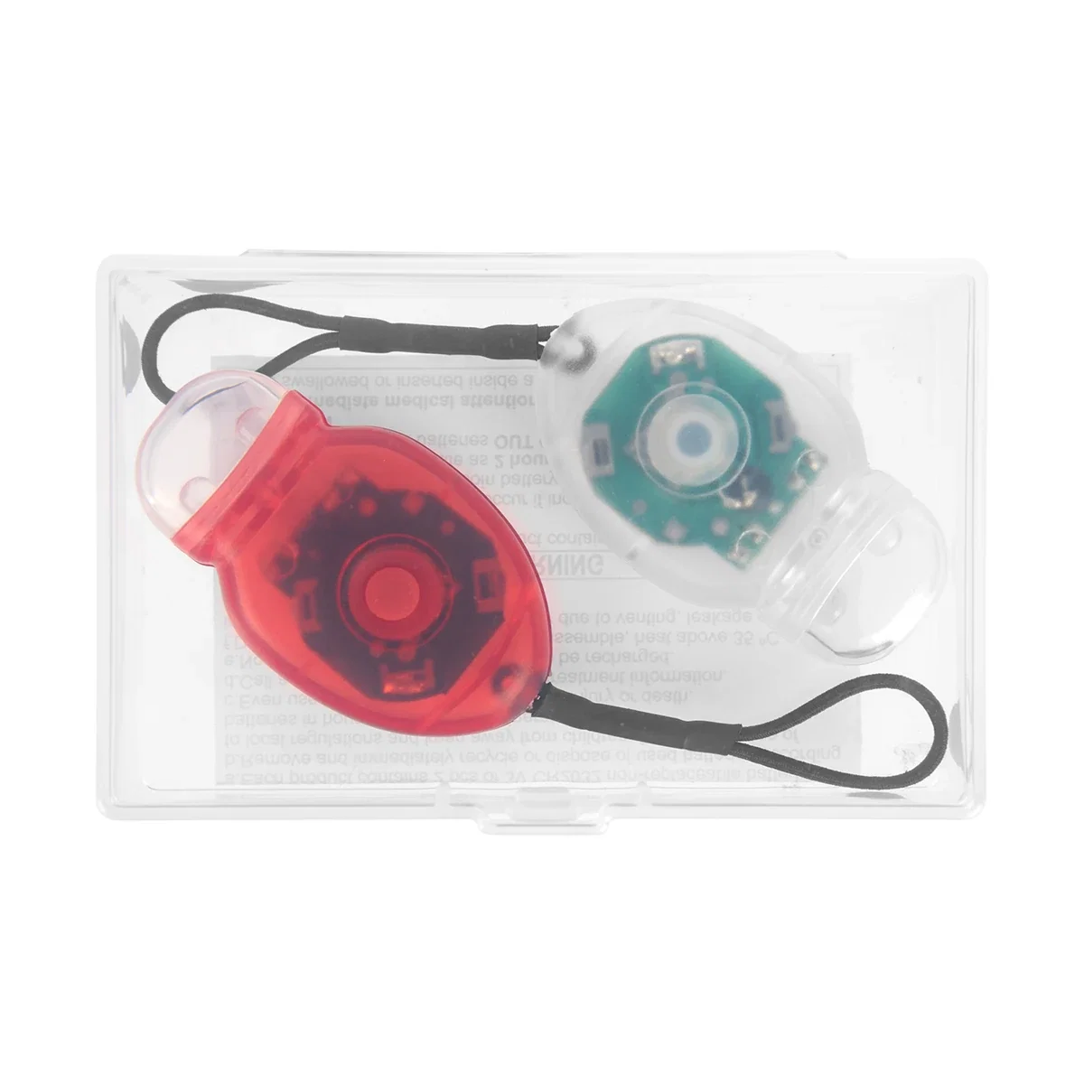 Switch on the back of the compact cycling light