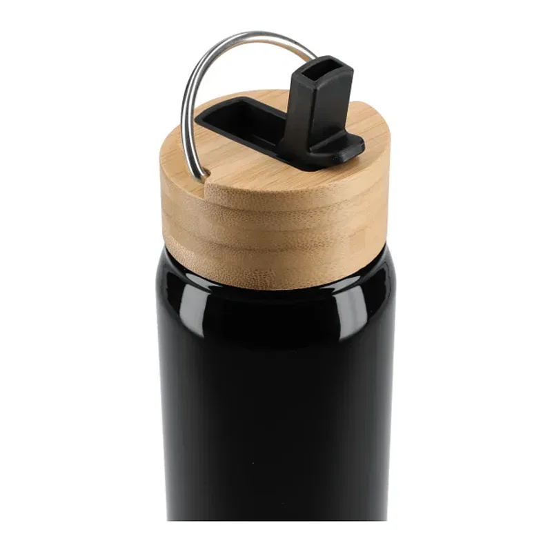 26 oz. Eco-friendly Aluminum Bottle with Bamboo Lid — view 2