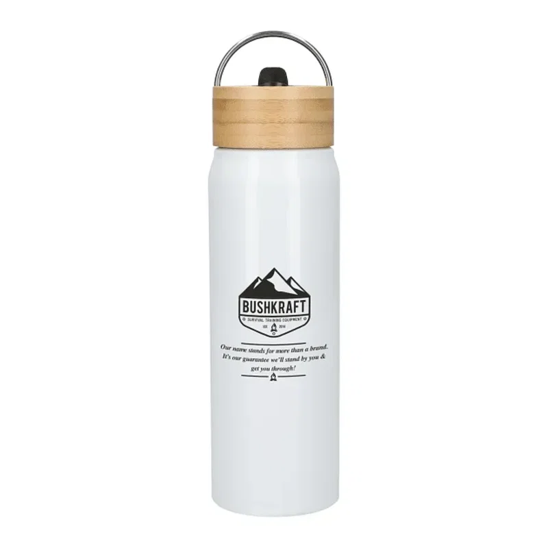 26 oz. Eco-friendly Aluminum Bottle with Bamboo Lid — view 5