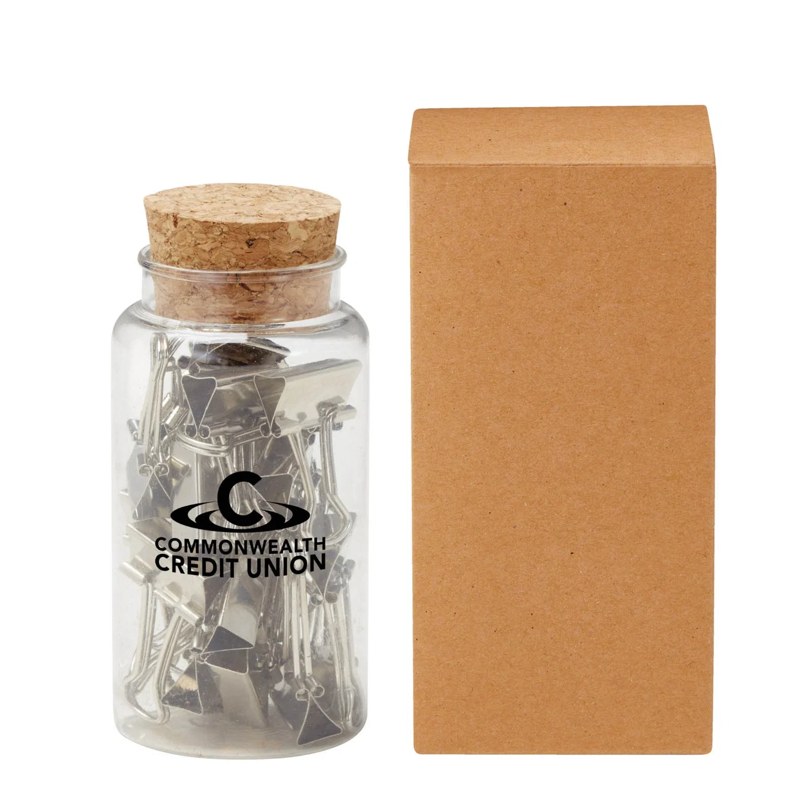 Promotional Binder Clips in Jar — view 2