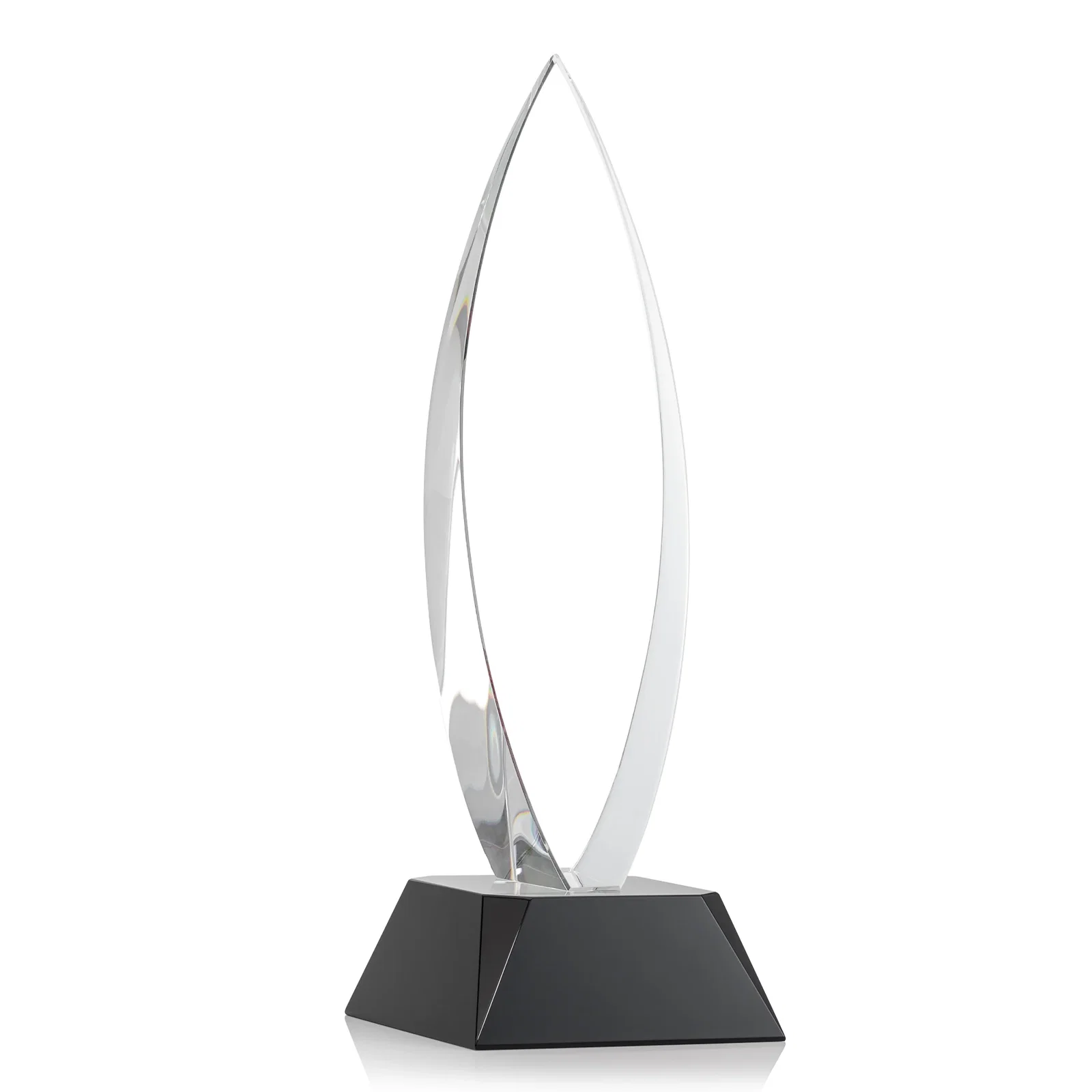 Custom Birchwood Teardrop Custom Crystal Award for company anniversary events