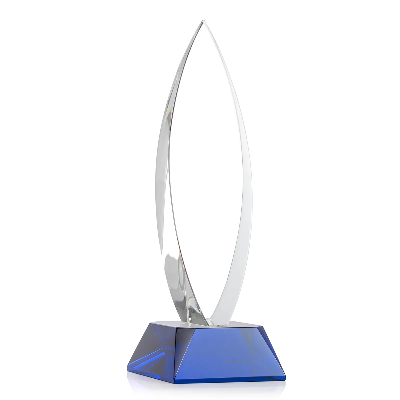 Personalized Birchwood Teardrop Custom Crystal Award for employee recognition