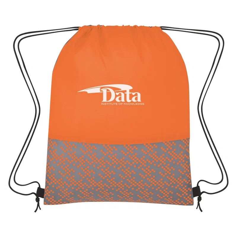 Promotional Bitmap Drawstring Backpack — view 6