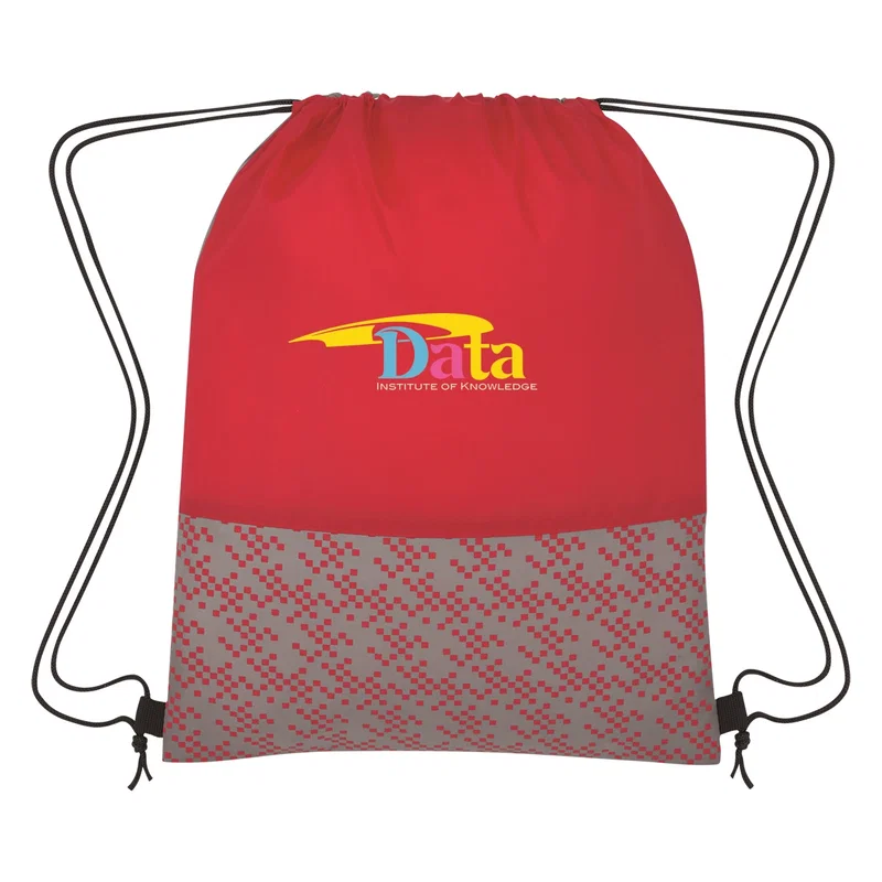 Promotional Bitmap Drawstring Backpack — view 8