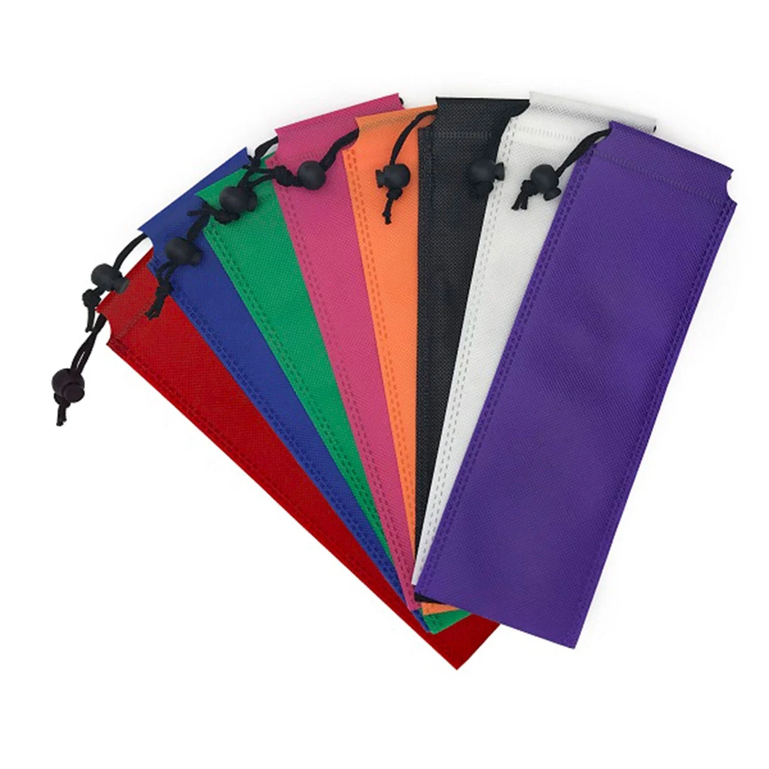 Straight Stainless Steel Straws: Individually sold in Black, Blue, or Rainbow — view 2