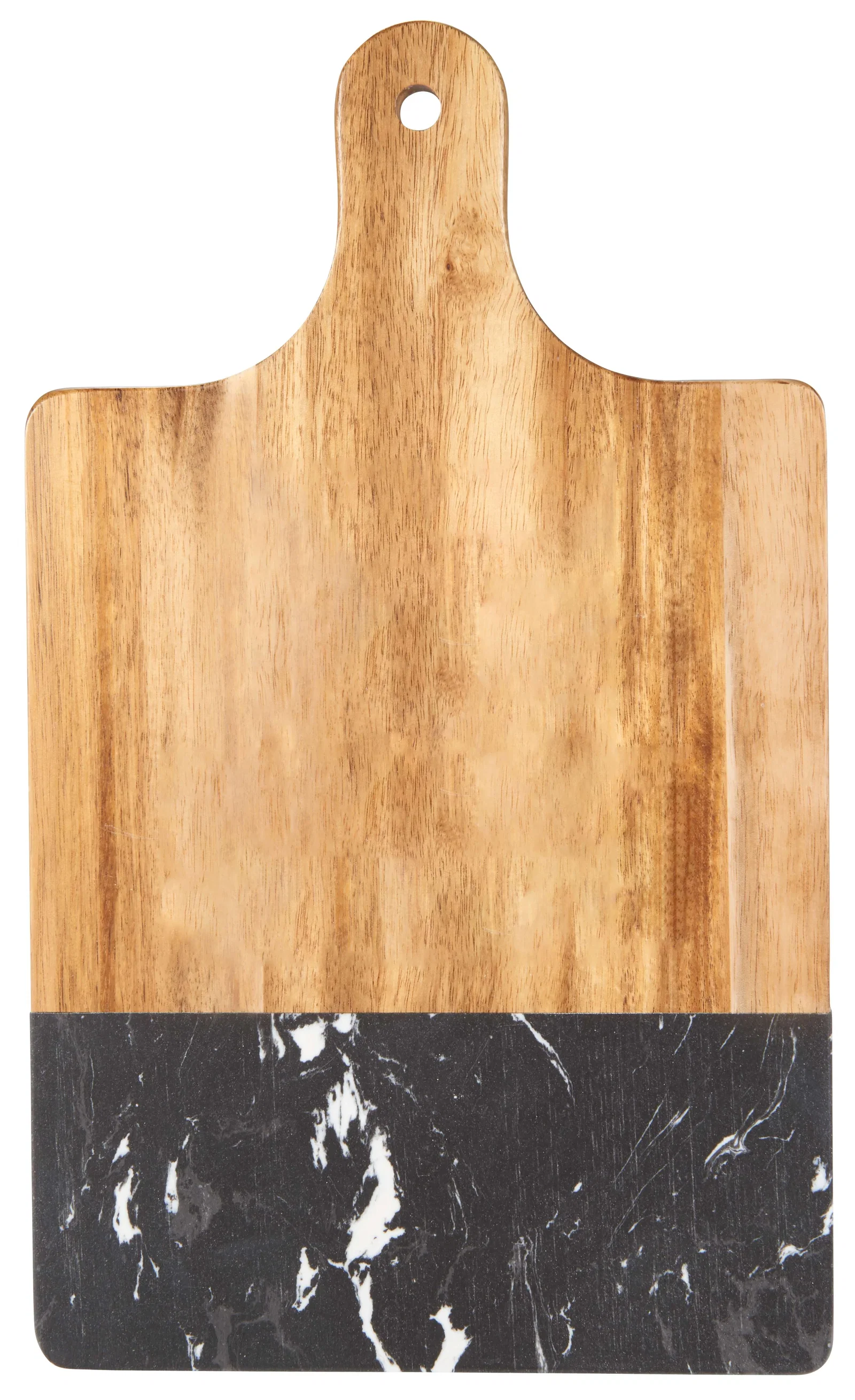 Custom Branded Black Marble and Wood Cutting Board — view 12