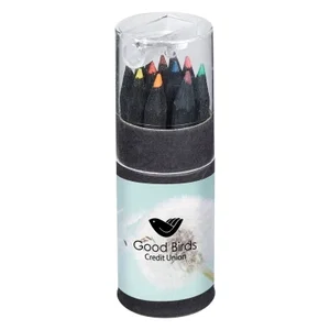 Blackwood 12-Piece Colored Pencil Set In Tube With Sharpener