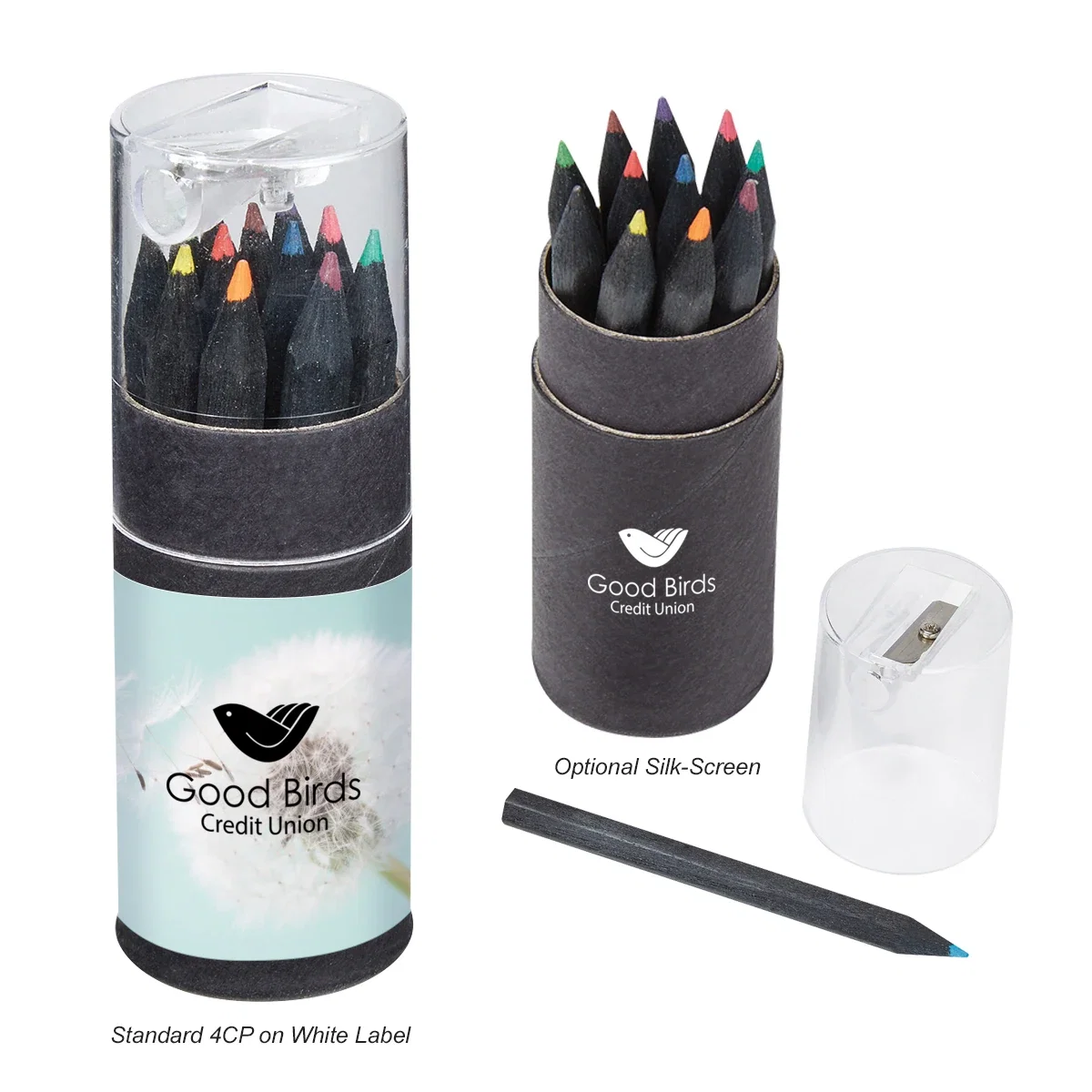Blackwood 12-Piece Colored Pencil Set In Tube With Sharpener — view 4
