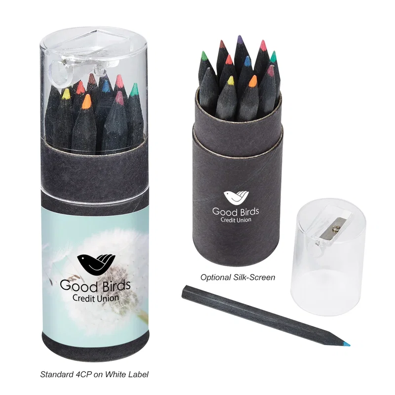 Blackwood 12-Piece Colored Pencil Set In Tube With Sharpener — view 4