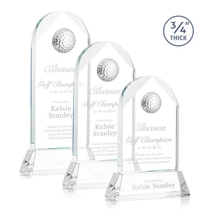 Starfire Crystal Arch Award with 2nd-Position Etch Option