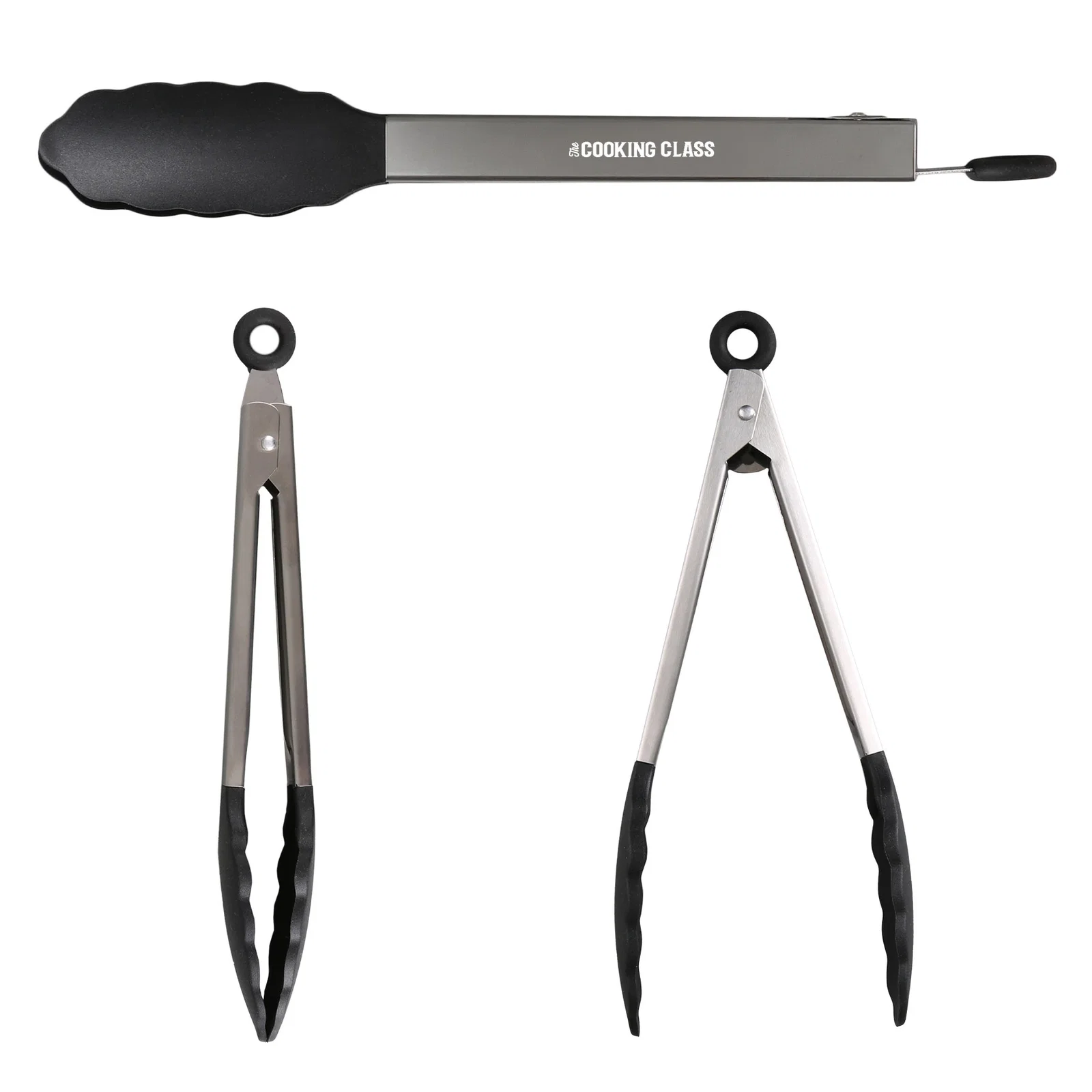 Blaze 9" Stainless & Silicone Tongs — view 2